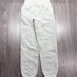 TNA Cozy Fleece Sweat Pants XS Grey Joggers
